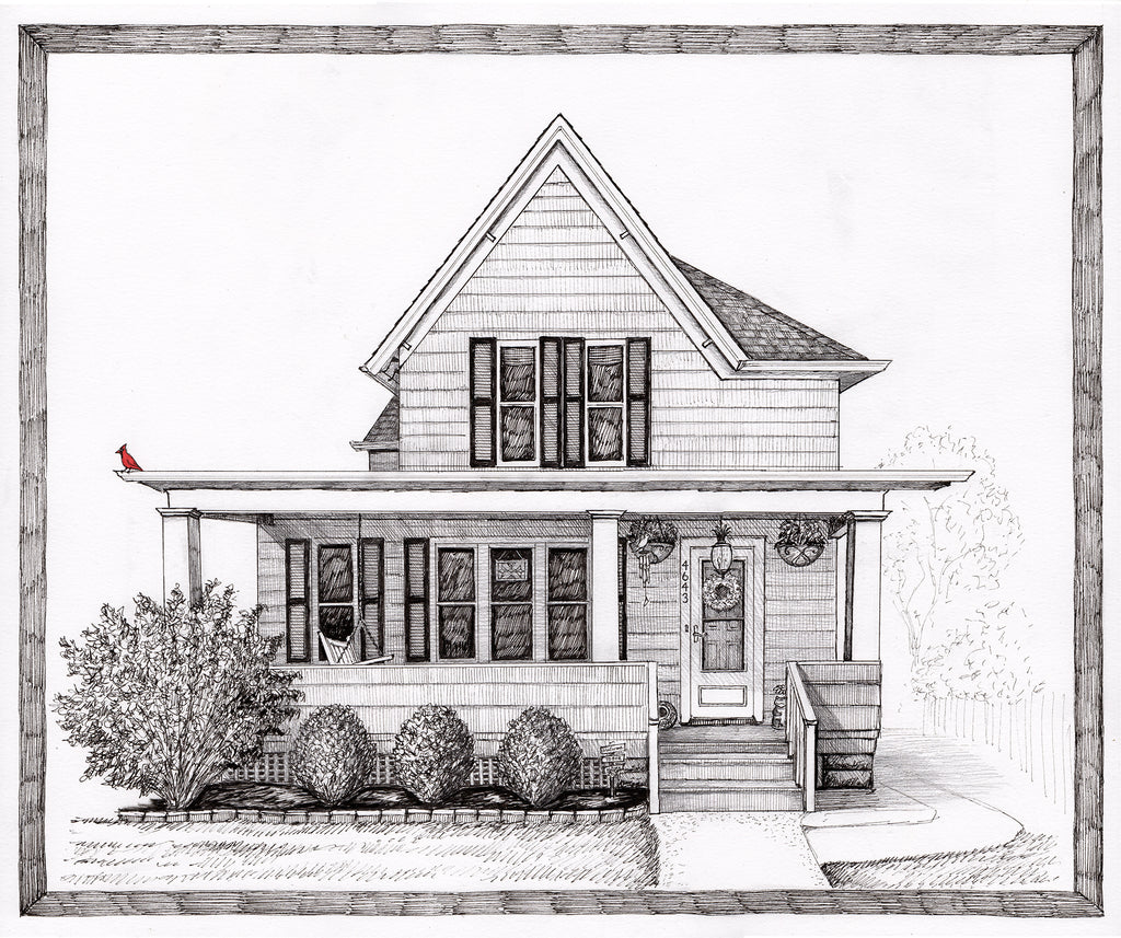 Portraits of the Home in Pen & Ink