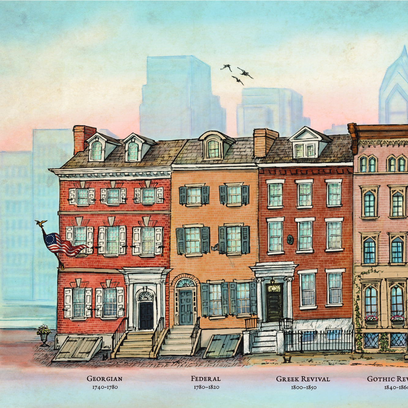 Rowhouses of Philadelphia: A Limited Edition Print