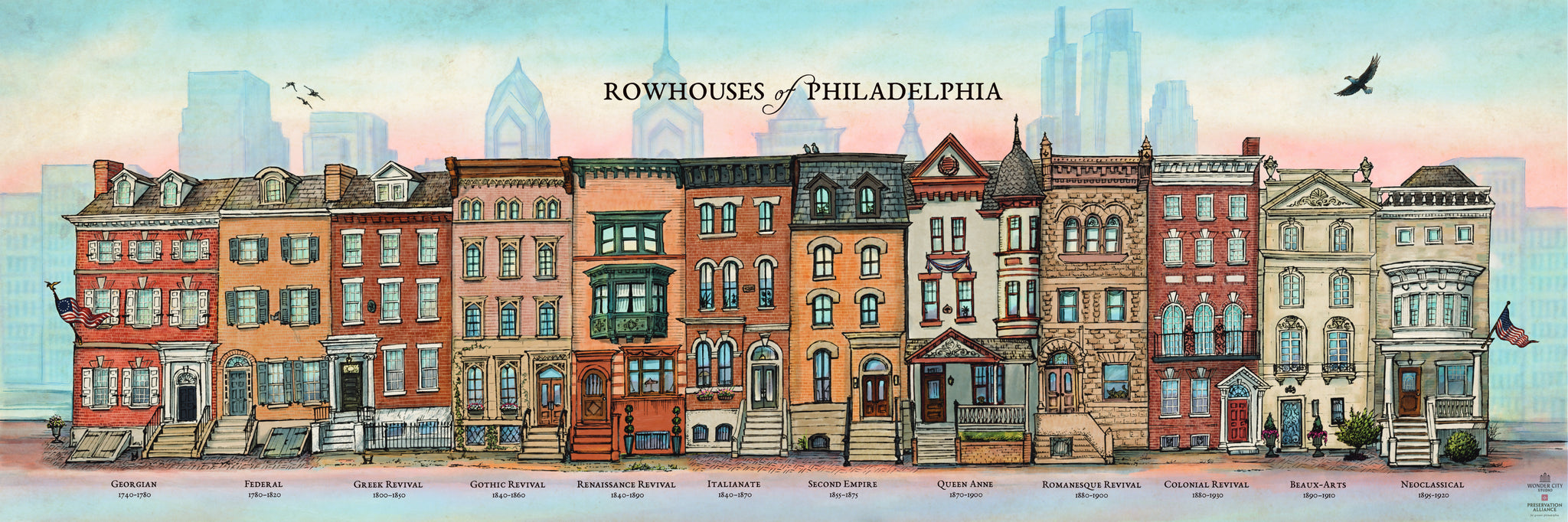 Rowhouses of Philadelphia: A Limited Edition Print