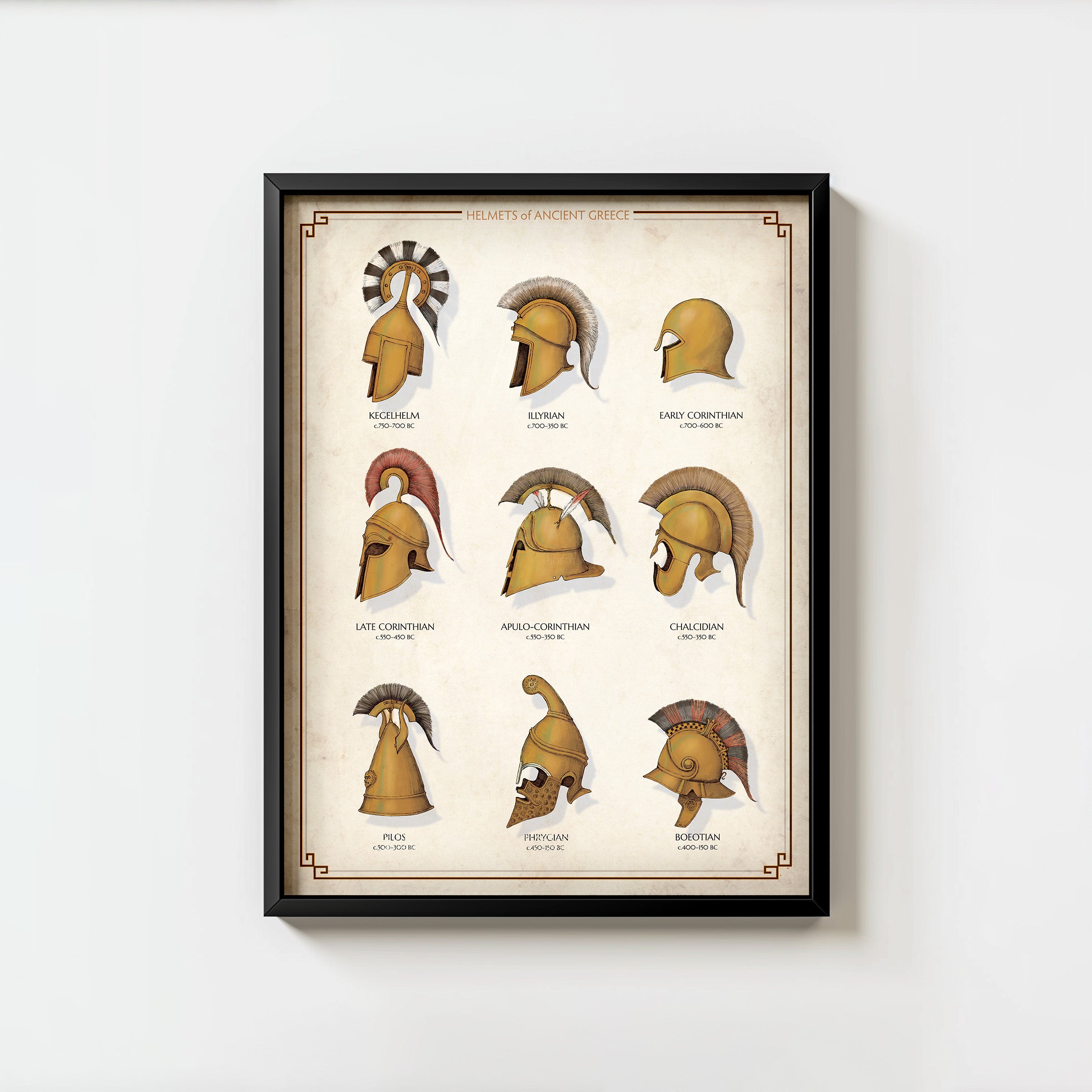 Helmets of Ancient Greece - Two Limited Edition Prints